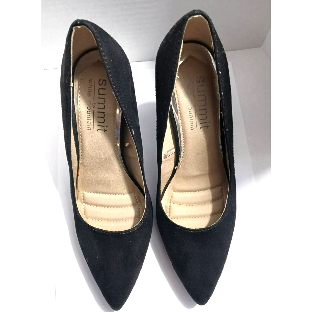 Summit by White Mountain Mira Balance Man Made Material Black Size 6M 3.5" Heels